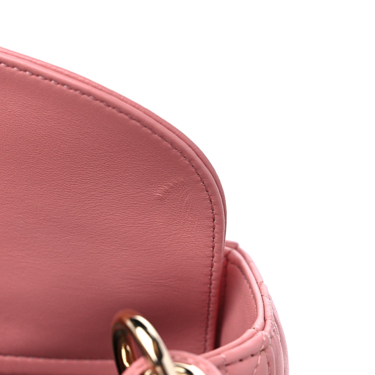 Christian Dior Lambskin Cannage Mini Lady Dior Pink 9 of 9