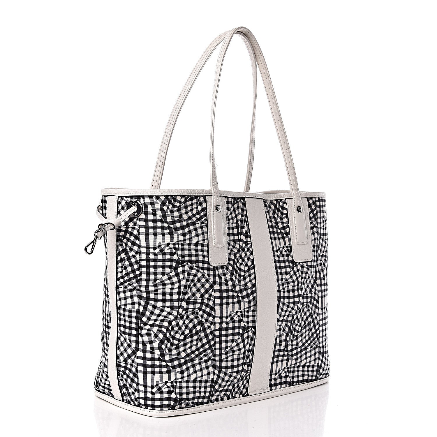 MCM Visetos Medium Liz Reversible Shopper Tote White 6 of 18