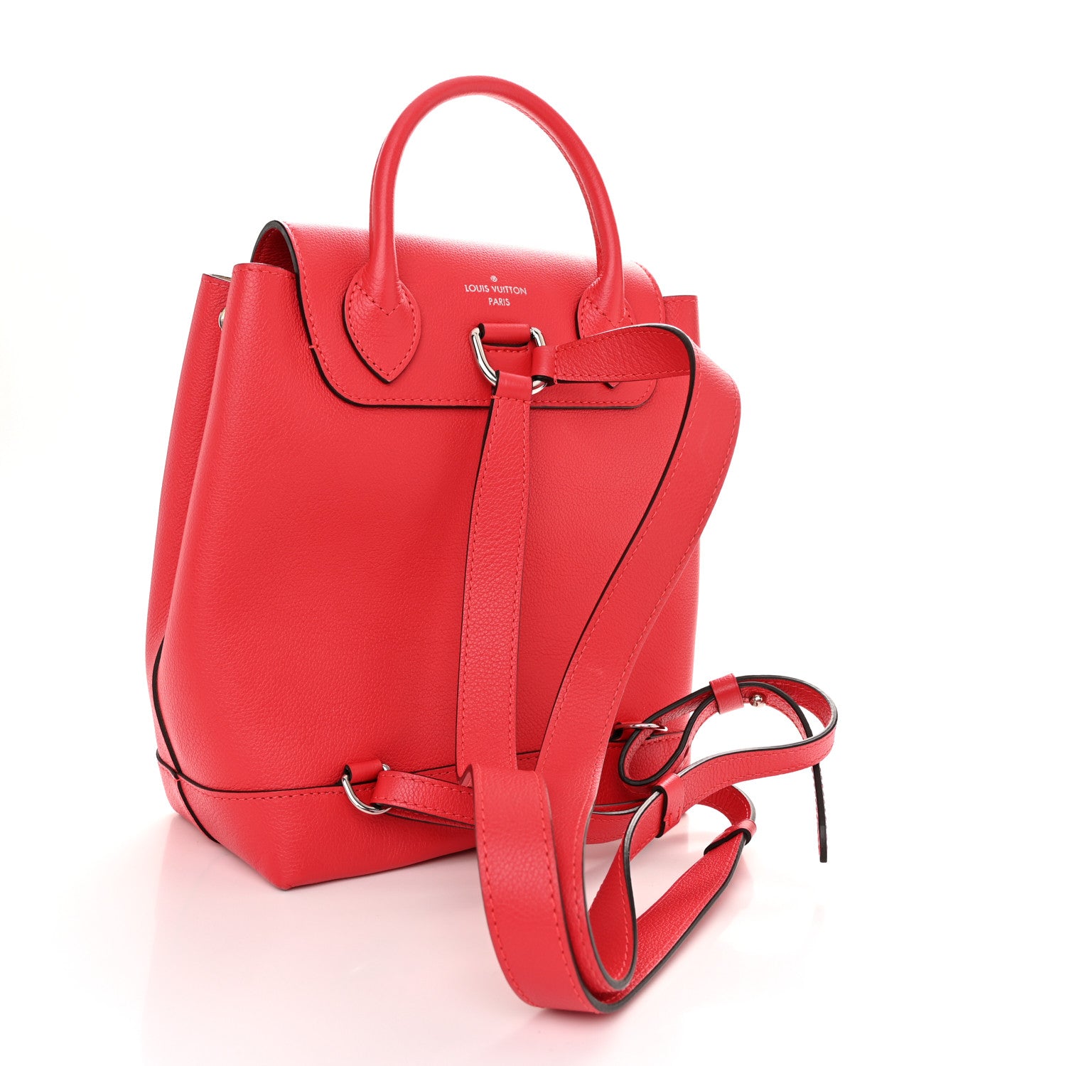 Louis Vuitton Soft Calfskin Lockme Backpack Poppy 3 of 10