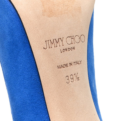 Jimmy Choo Suede Romy 85 Pumps 39.5 Electric Blue 7 of 8