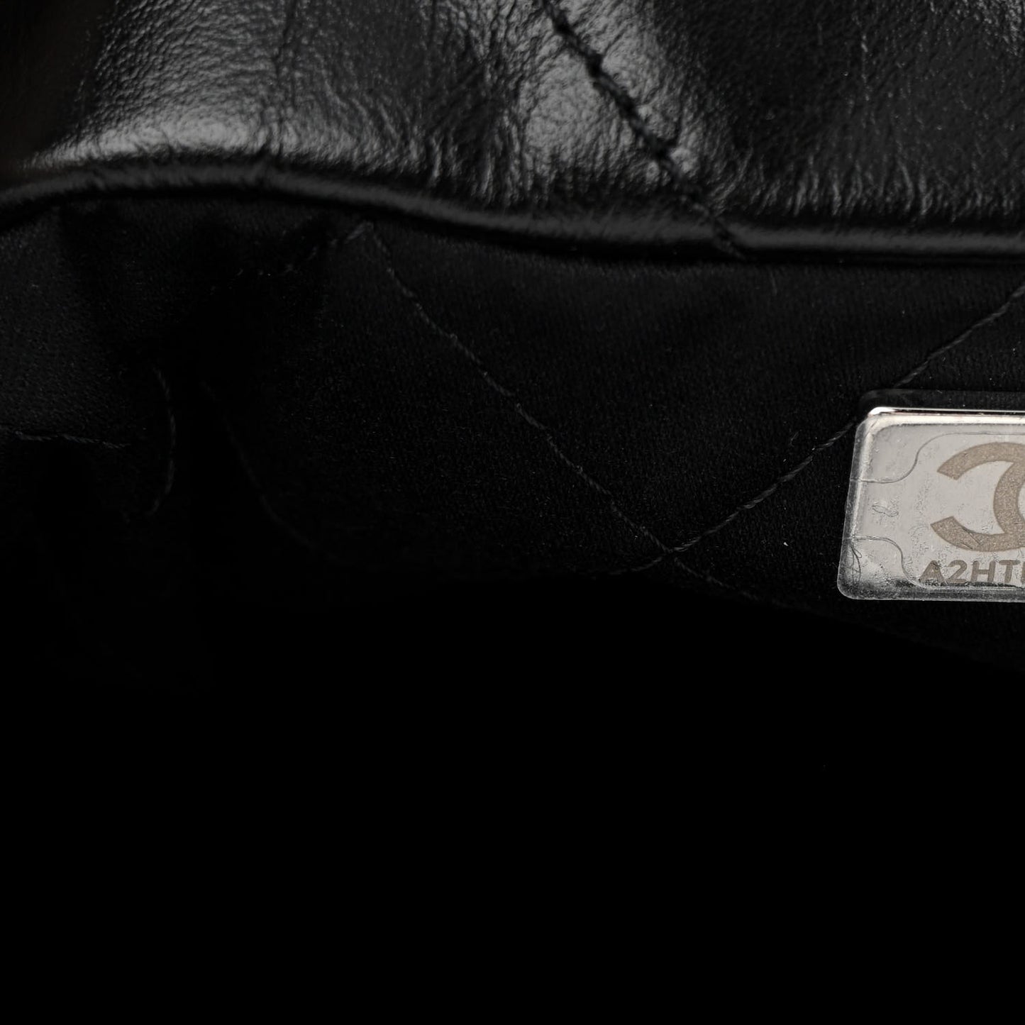 Shiny Calfskin Quilted Small Chanel 22 Black