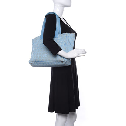 Chanel Nylon Travel Tote Blue 2 of 16