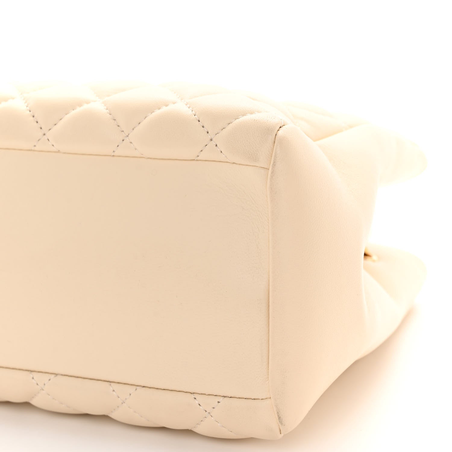 Versace Nappa Quilted Medusa Chain Bag Beige 9 of 10