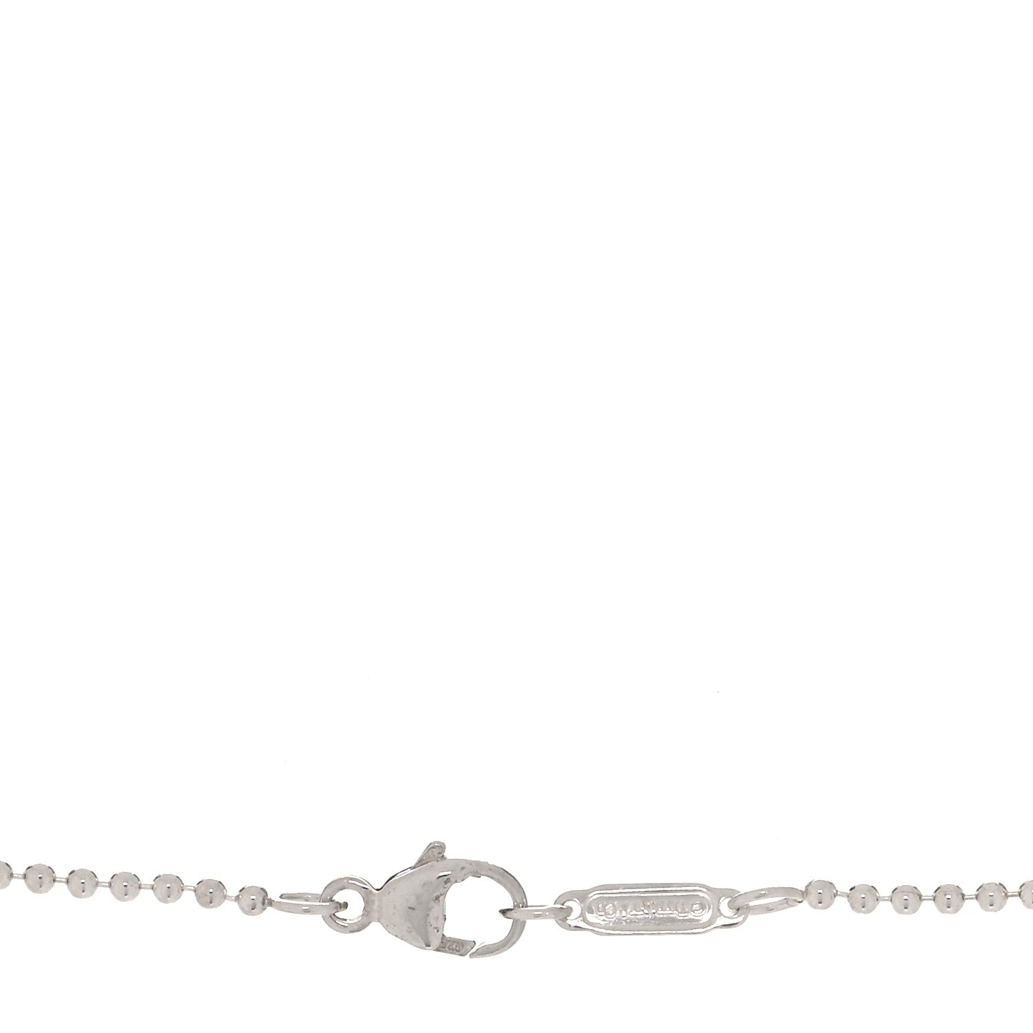 Tiffany Sterling Silver Graduated Ball Drop Necklace 4 of 4