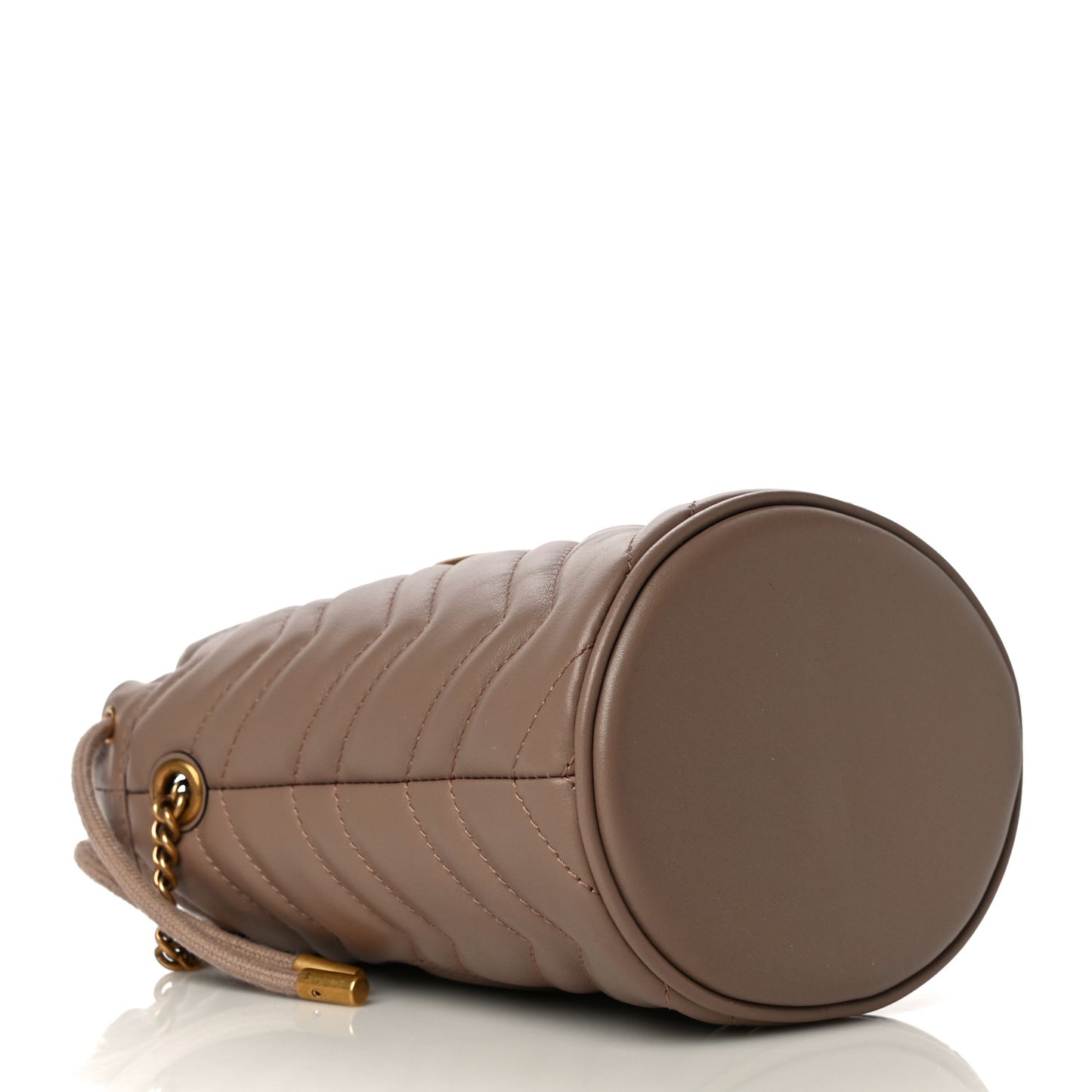 Calfskin Matelasse Mini GG Marmont 2.0 Bucket Bag Porcelain Rose