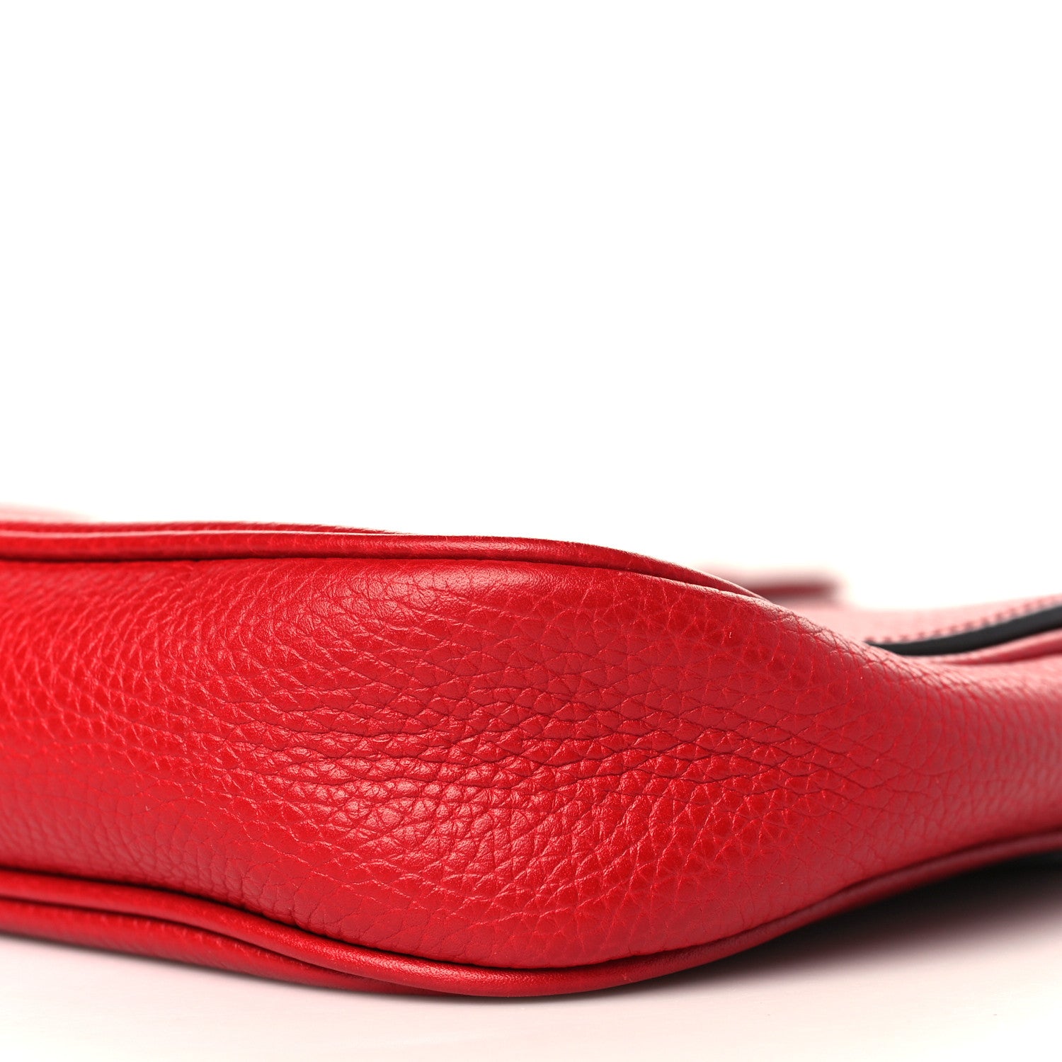 Gucci Pebbled Calfskin Medium Soho Flap Crossbody Vibrant Red 9 of 9