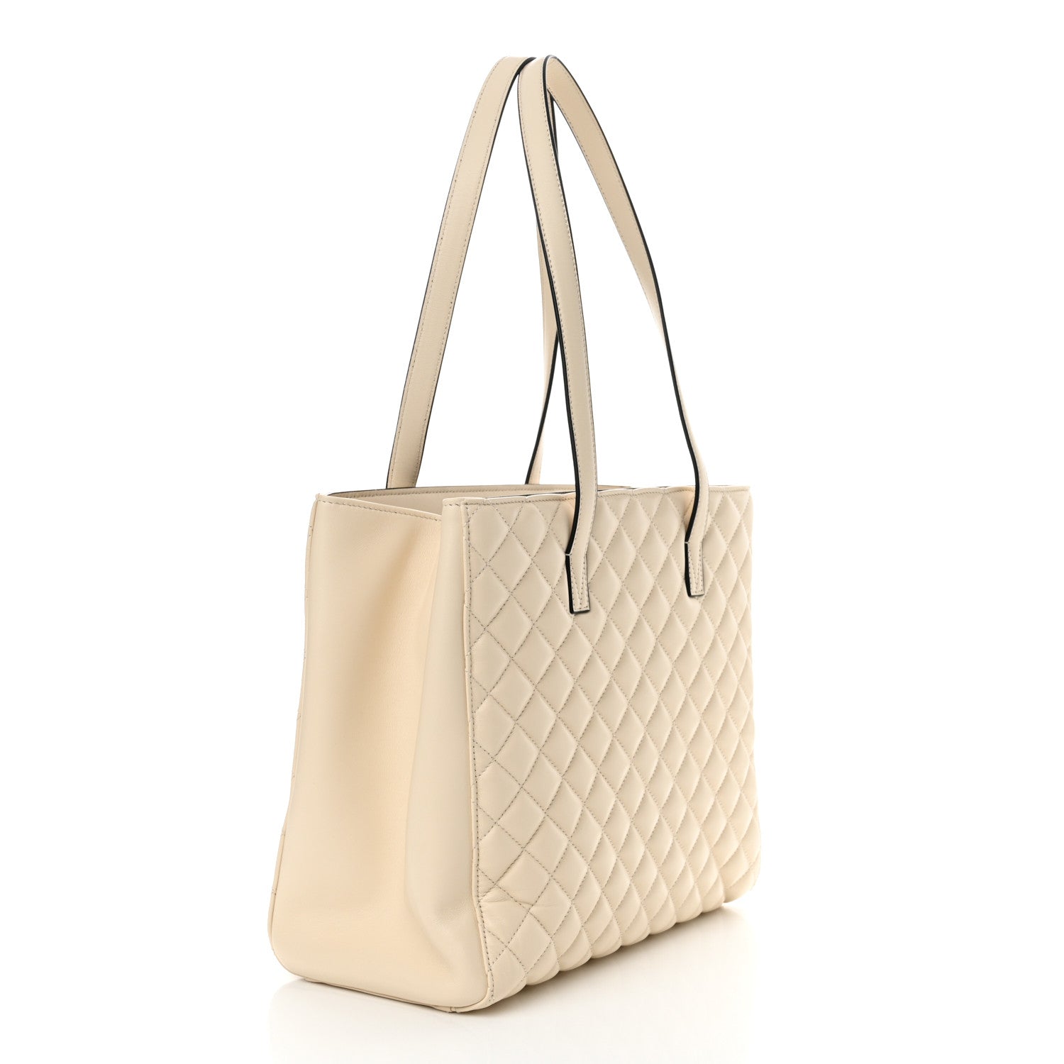 Versace Nappa Quilted Medusa Tote Ecru 4 of 12