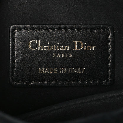 Christian Dior Velvet Crystal Mini Saddle Bag Black 6 of 10