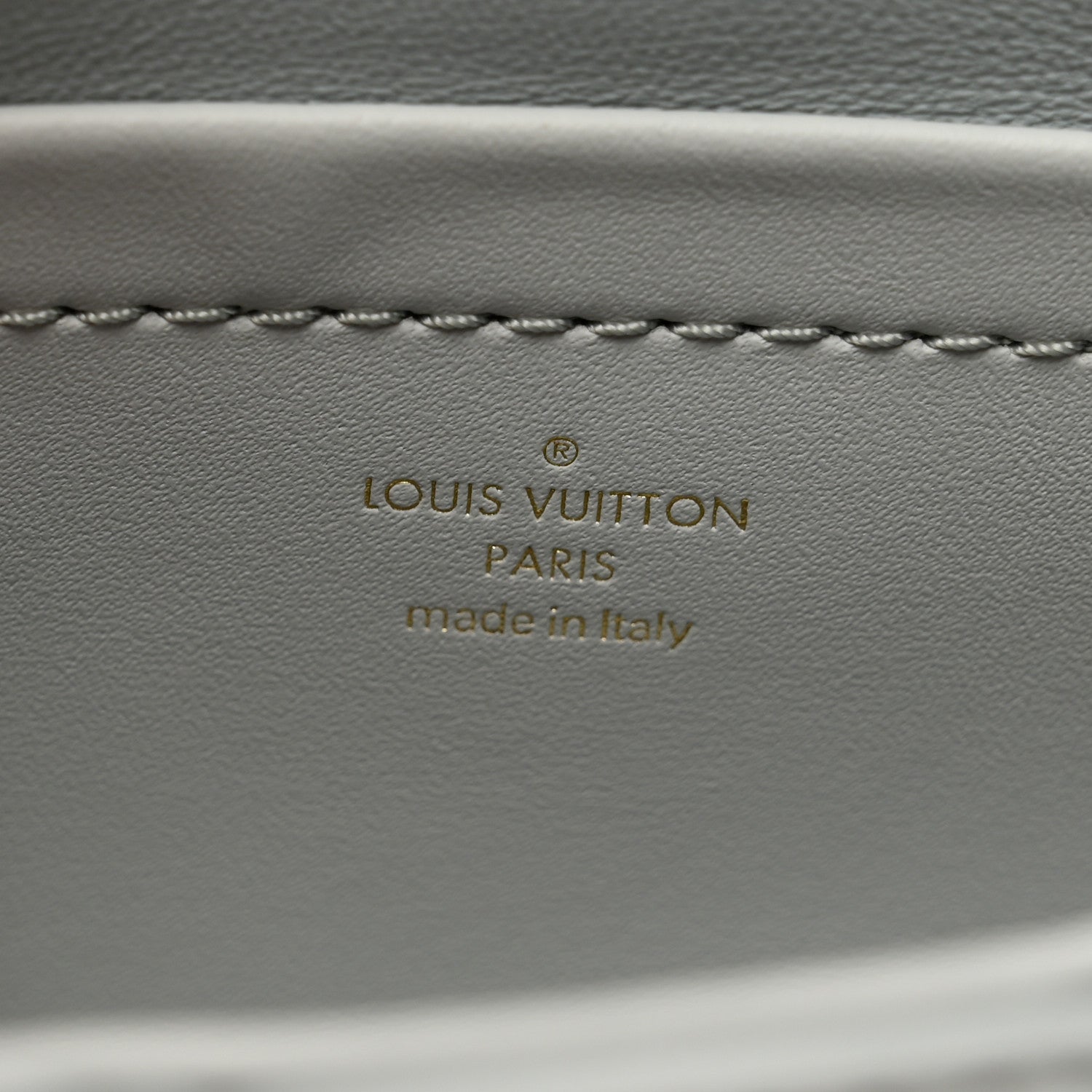 Louis Vuitton Lambskin Malletage Pico GO-14 Ecume Gray 7 of 9