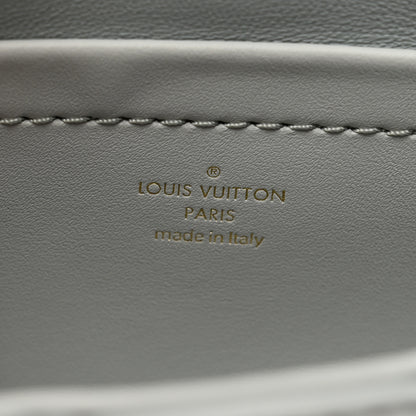 Louis Vuitton Lambskin Malletage Pico GO-14 Ecume Gray 7 of 9