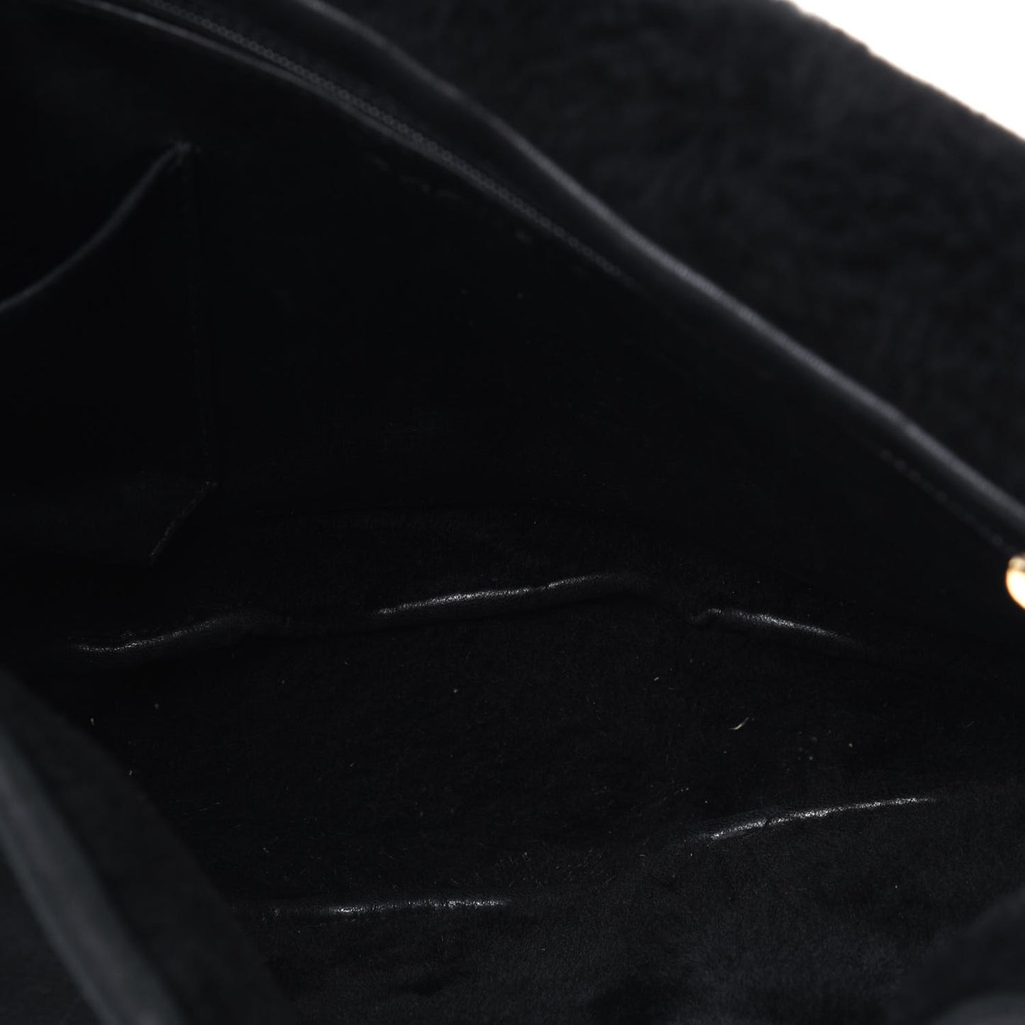 Suede Sparkling Winter Messenger Black