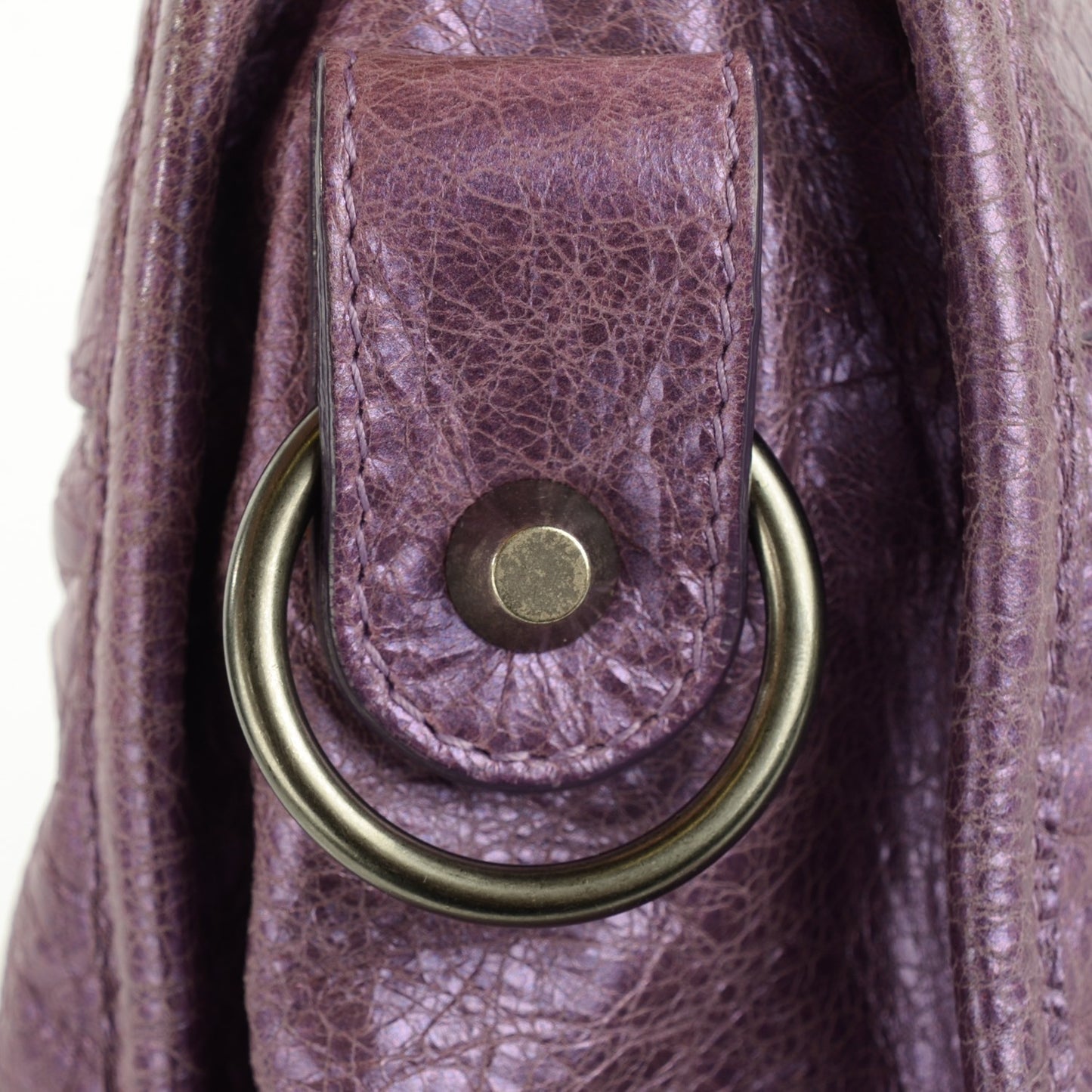 Agneau Classic Hardware City Metallic Purple