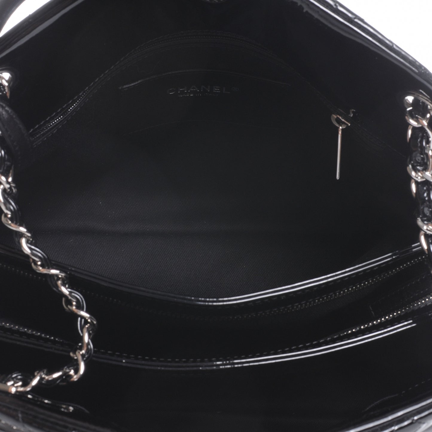Patent Quilted Large Just Mademoiselle Black