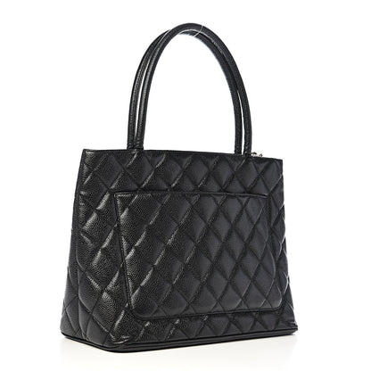 Chanel Caviar Quilted Medallion Tote Black 2 of 9