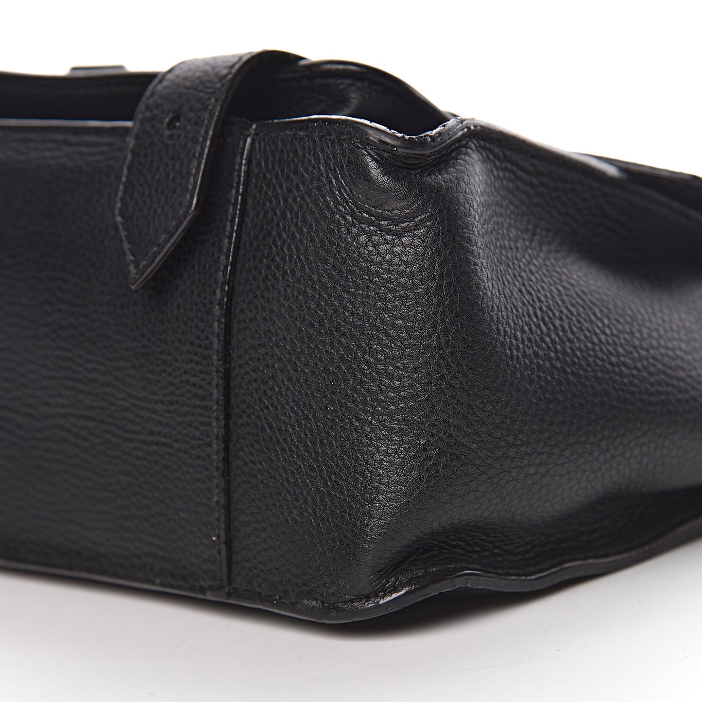 Grained Calfskin Tiny PS1 Satchel Black