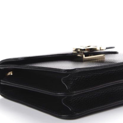Gucci Dollar Calfskin Small Interlocking G Shoulder Bag Black 4 of 6