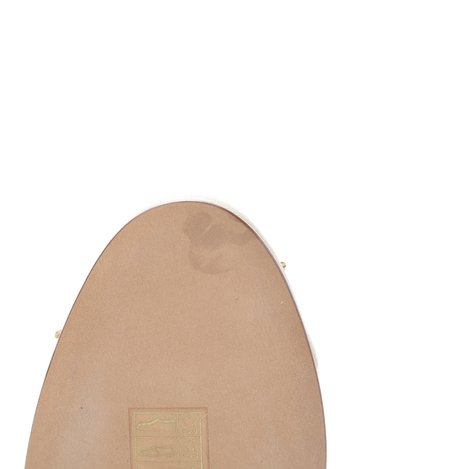 Chanel Lambskin Cap Toe CC Ballerina Flats 37 Dark Beige 7 of 8