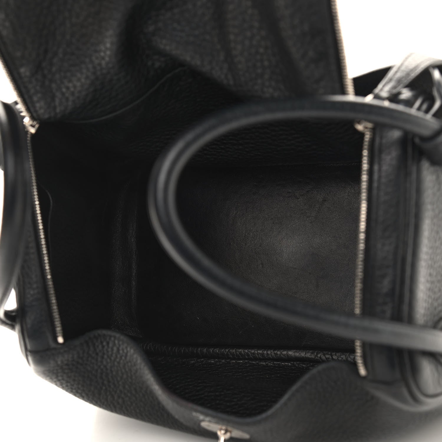 Hermes Taurillon Clemence Lindy 26 Black 5 of 9