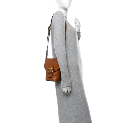 Chloe Shiny Calfskin Mini Saddle Bag Clay Brown 2 of 10