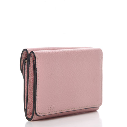 Chloe Grained Calfskin Georgia Square Wallet Washed Pink 2 of 9