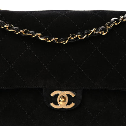 Chanel Suede Calfskin Small Souplissimo Maxi Flap Black 13 of 21