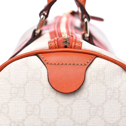 Gucci GG Plus Monogram Web Stripe Medium Joy Boston Orange 15 of 17