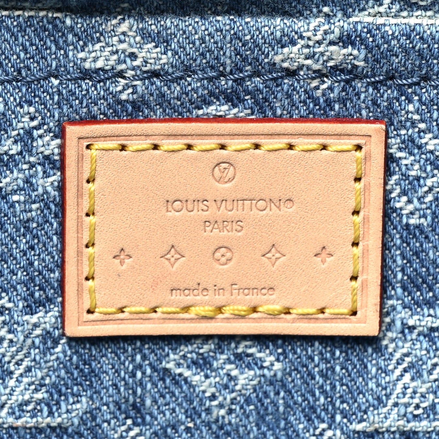 Monogram Denim Croissant MM Blue