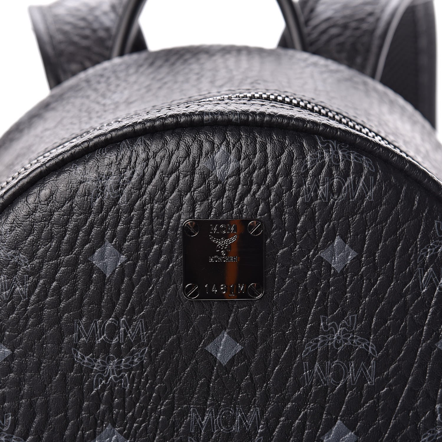MCM Visetos Small Side Stud Stark Backpack Black 11 of 11