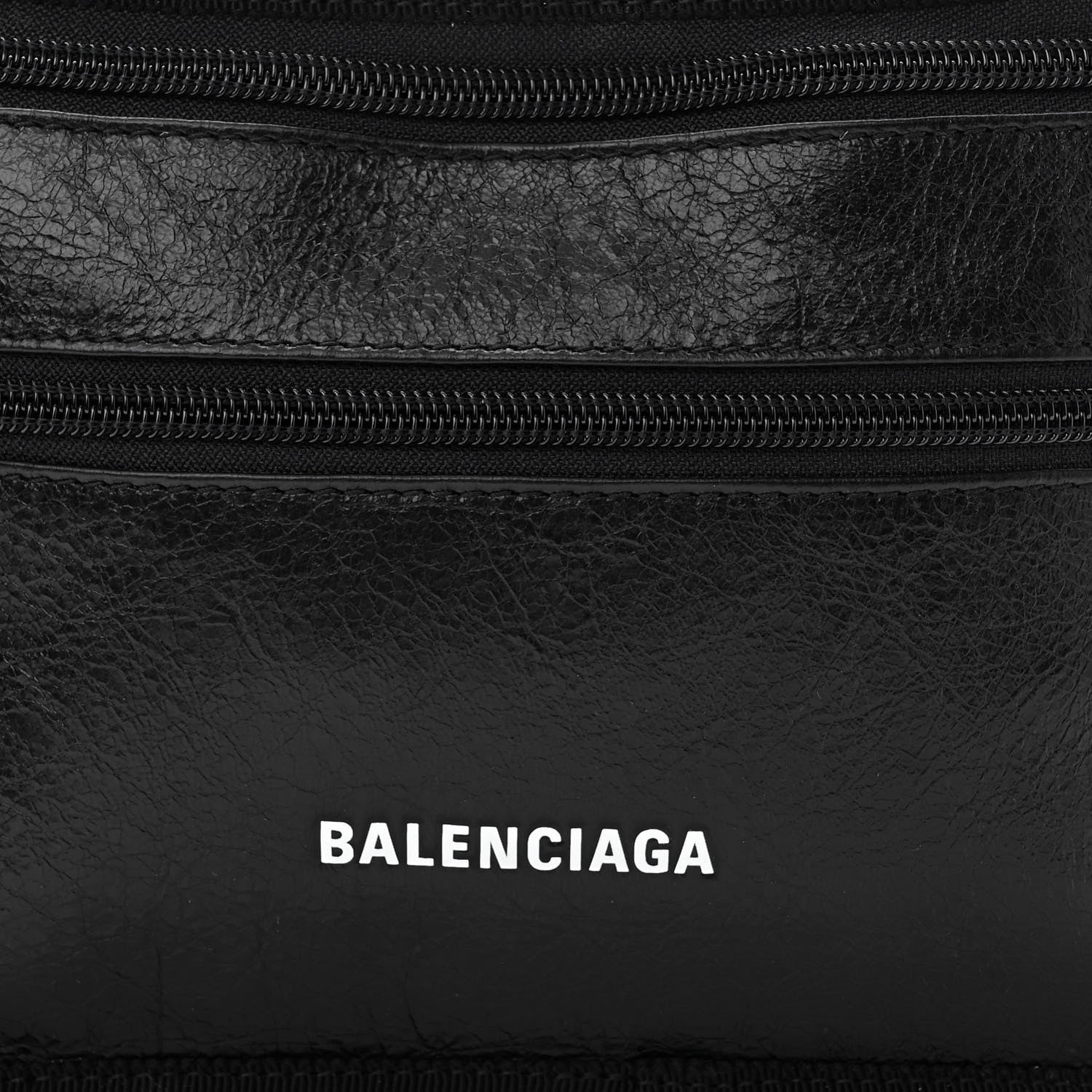 Balenciaga Agneau Arena Weekend Belt Wallet Black 8 of 10
