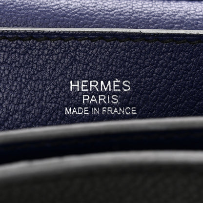 Hermes Taurillon Novillo Chain Opli 24 Black Bleu Encre 6 of 10