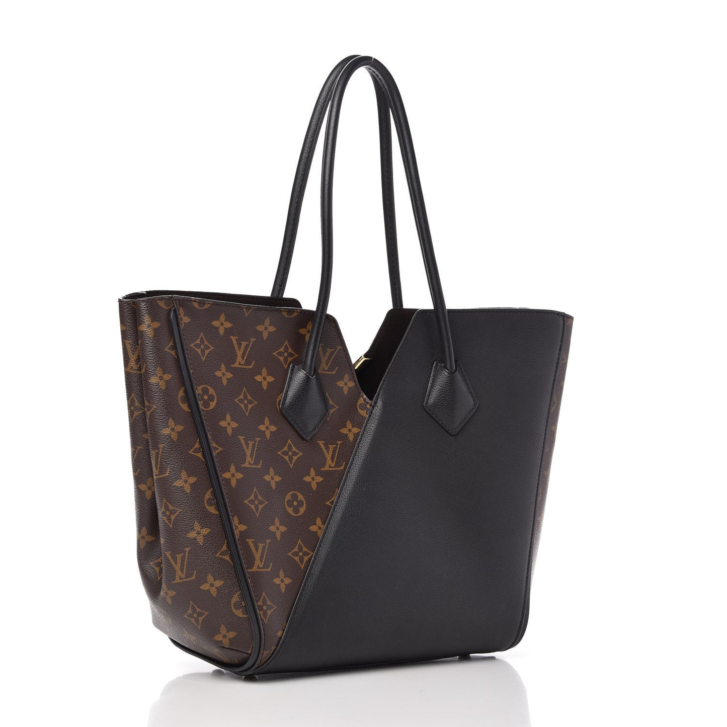 Calfskin Monogram Kimono Tote Black