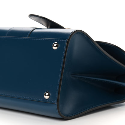 Delvaux Box Calfskin Mini Brillant Satchel Blue De Prusse 9 of 9
