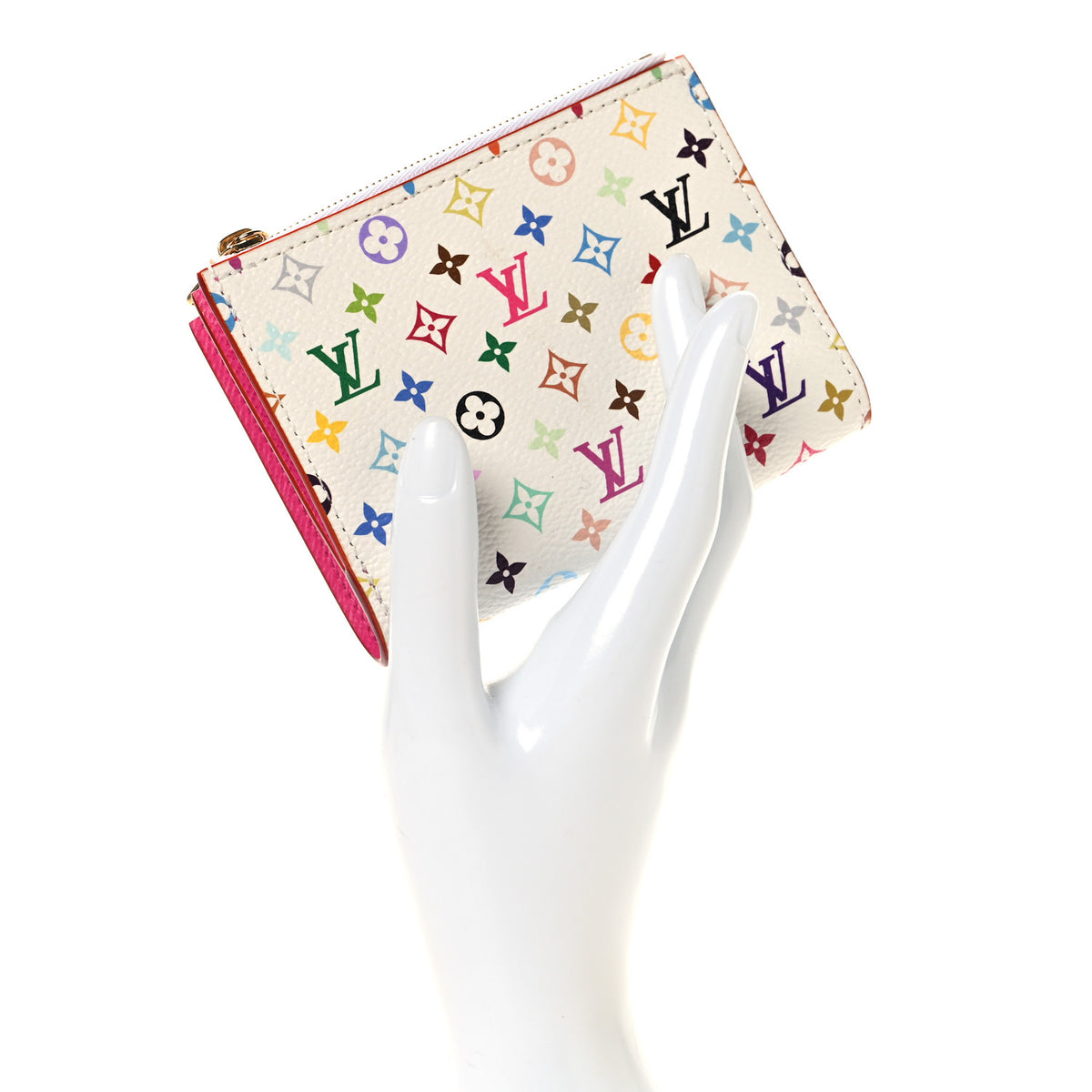 LV X TM Monogram Multicolor Lisa Wallet White