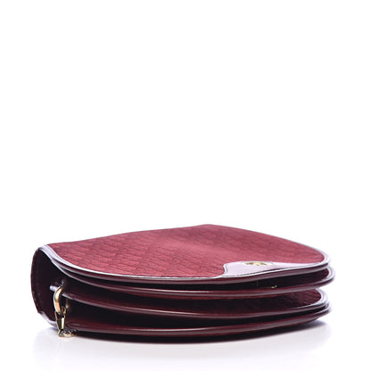 Christian Dior Monogram Round Chain Crossbody Red 4 of 14