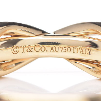 Tiffany 18K Yellow Gold Diamond Infinity Ring 51 5.75 5 of 5
