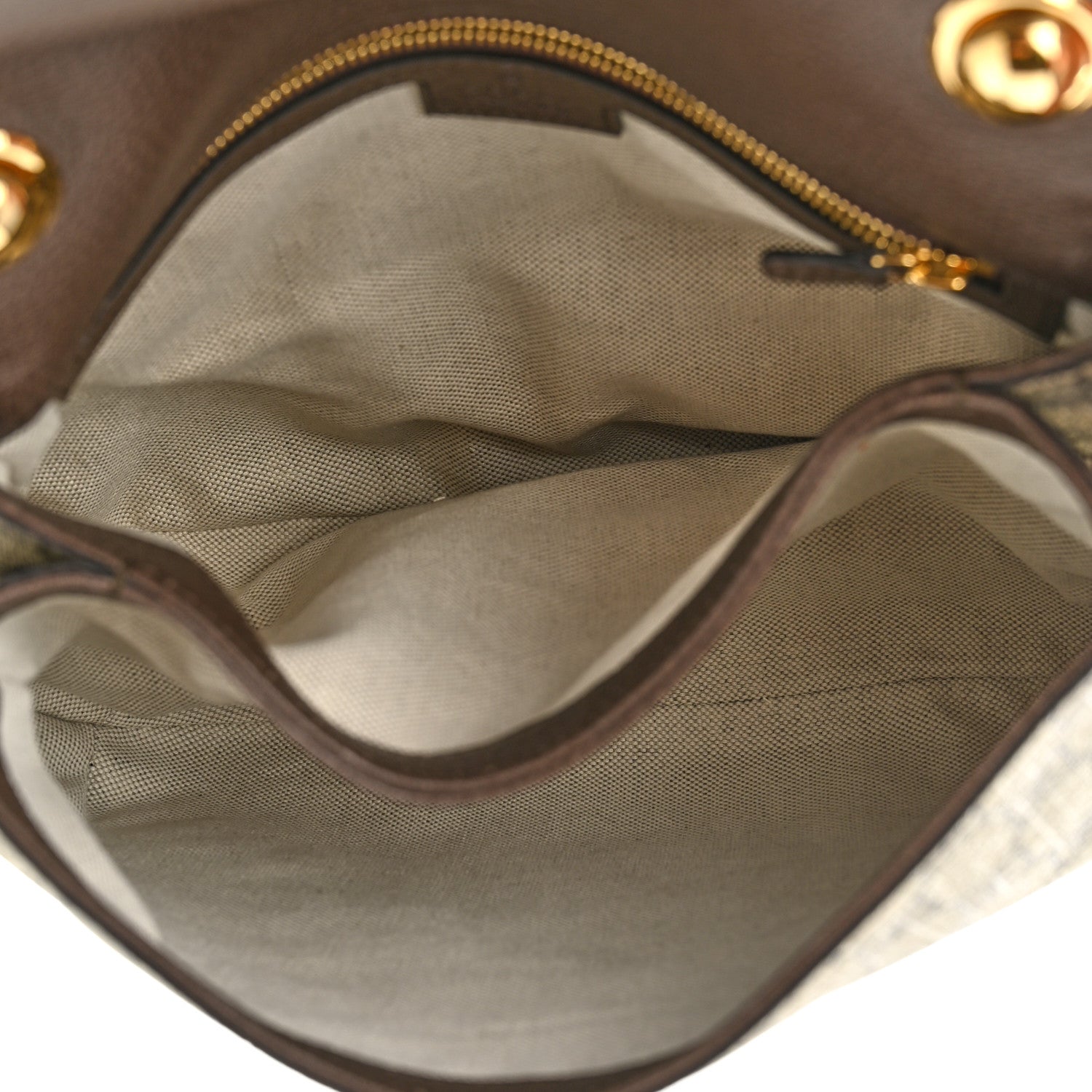 Gucci GG Supreme Monogram Textured Dollar Calfskin Web Medium Blondie Top Handle Shoulder Flap Bag Beige Ebony New Acero 6 of 11