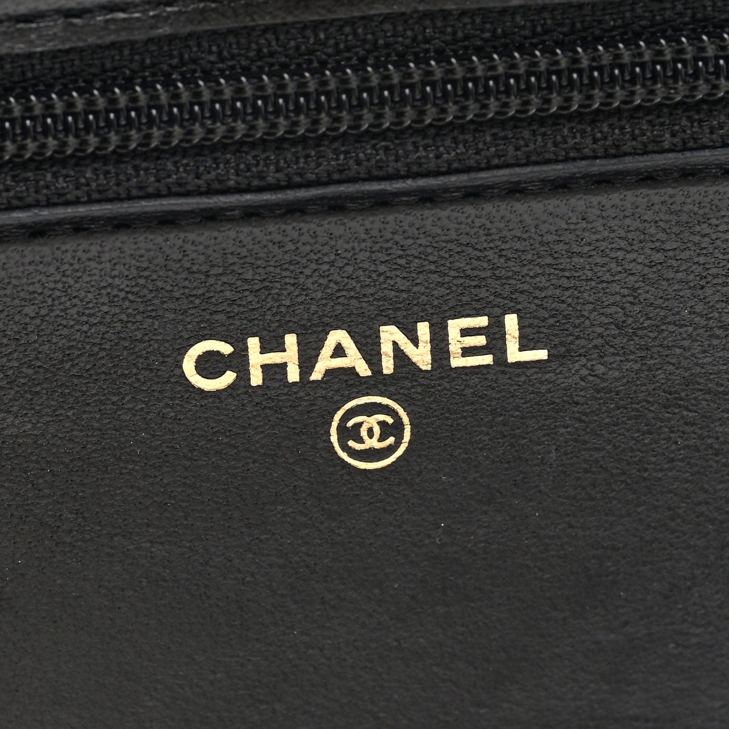 Chanel Lambskin Quilted CC Pearl Crush Wallet on Chain WOC Black 6 of 9