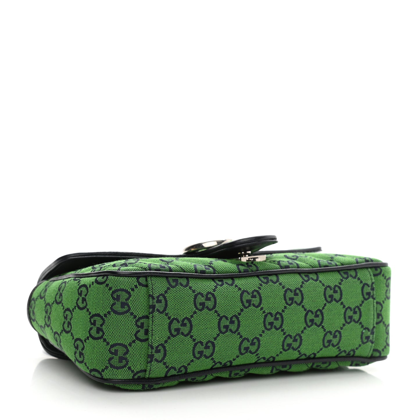 Monogram Multicolor Matelasse Diagonal Small GG Marmont Shoulder Bag Green Blue