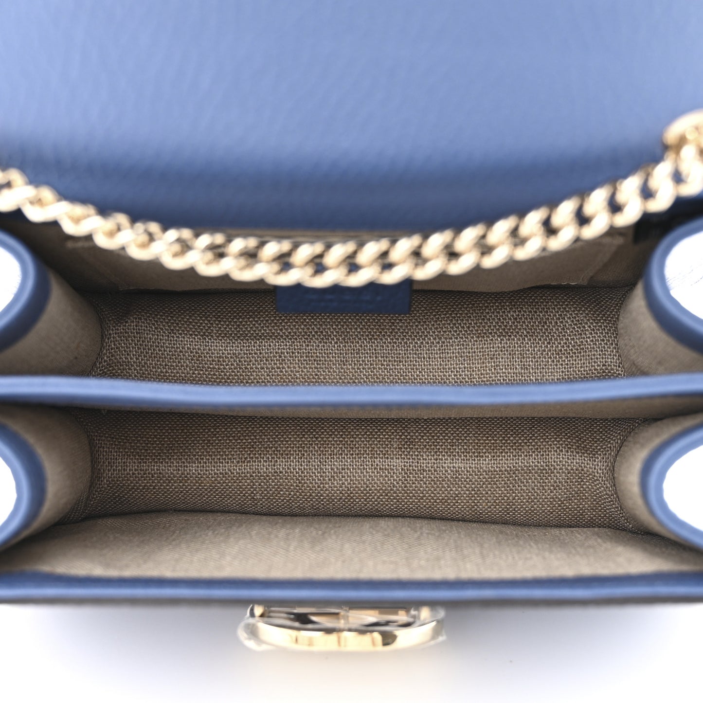 Dollar Calfskin Small Interlocking G Shoulder Bag Caspian