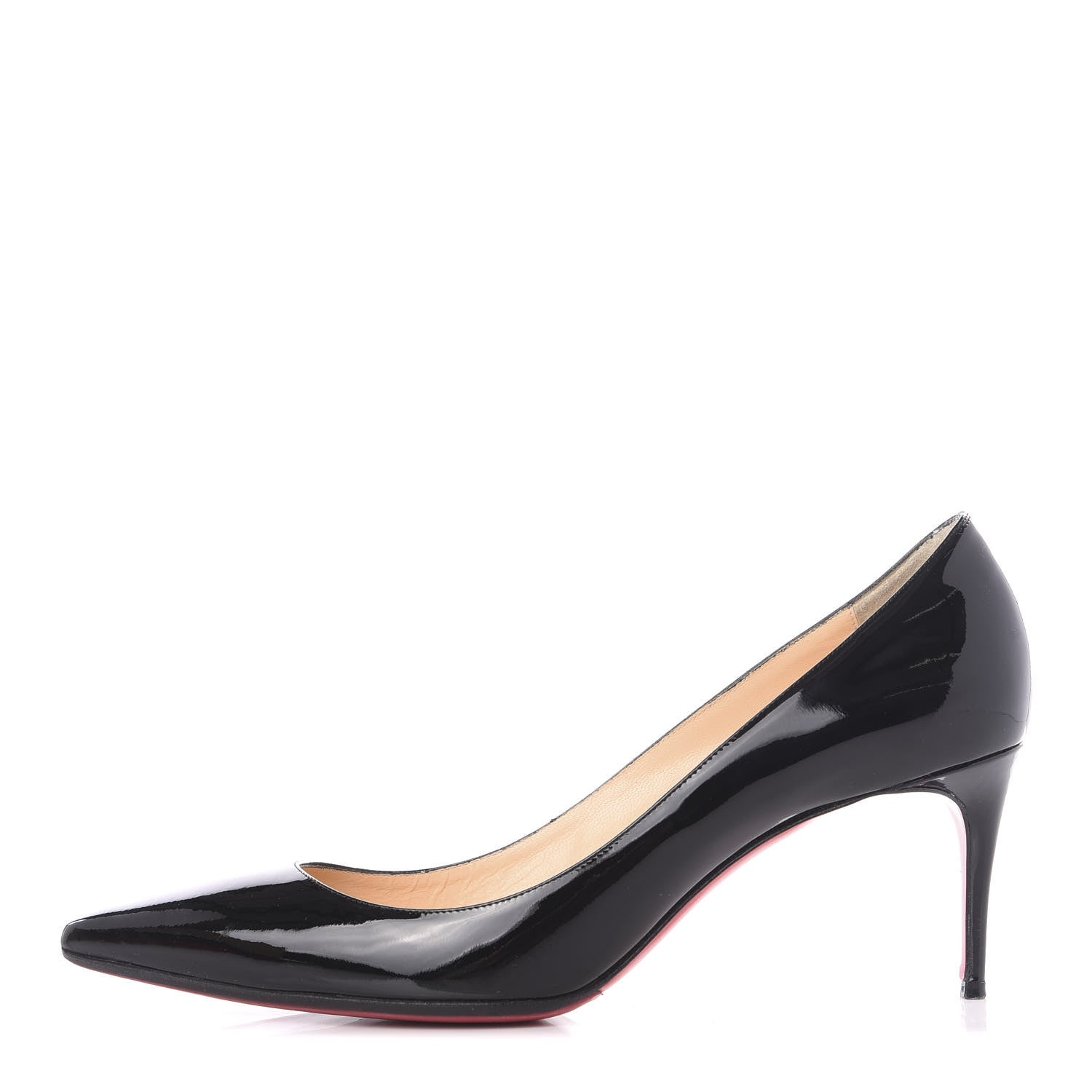 Christian Louboutin Patent Decollete 554 70 Pumps 39.5 Black 1 of 11