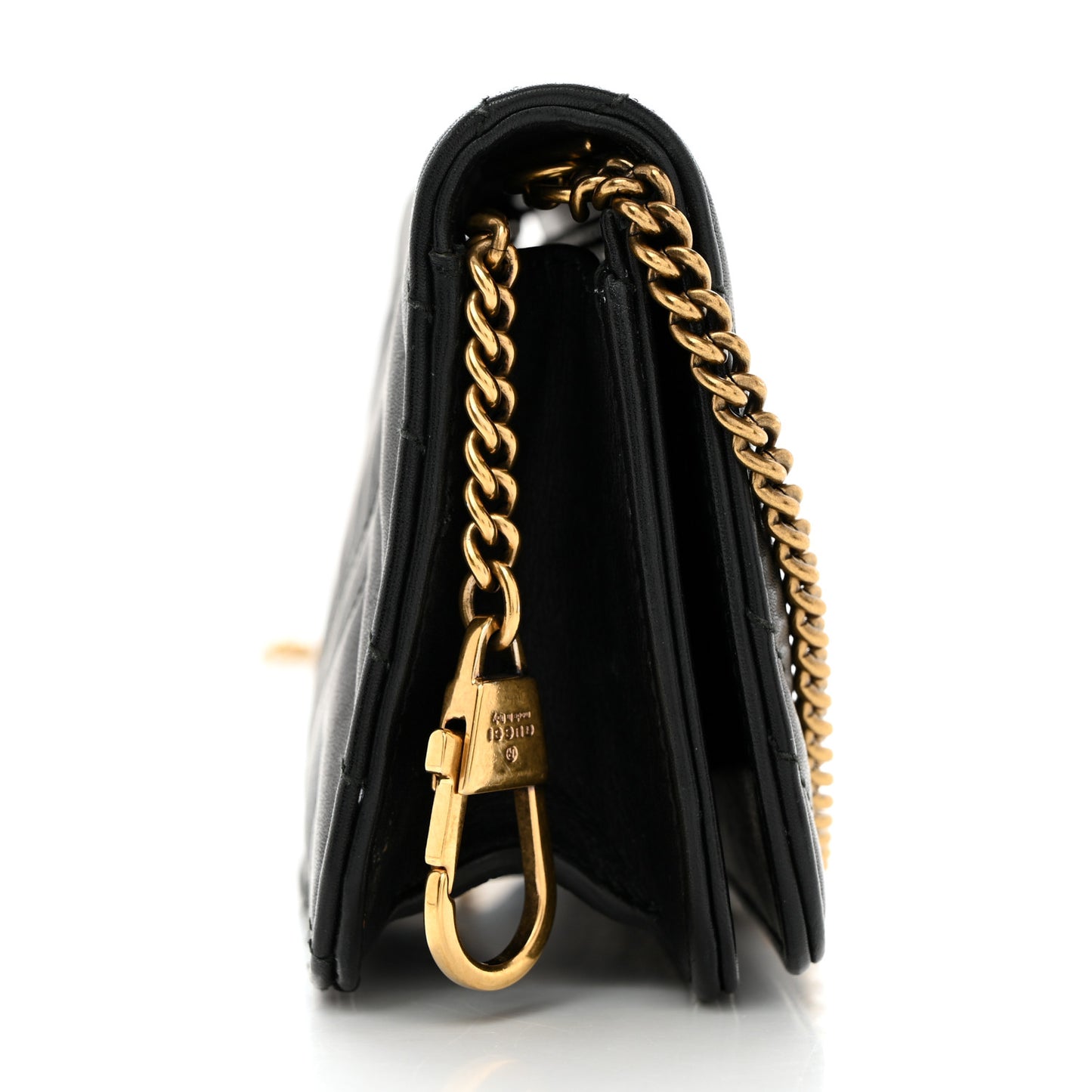 Calfskin Matelasse GG Marmont Mini Bag Black
