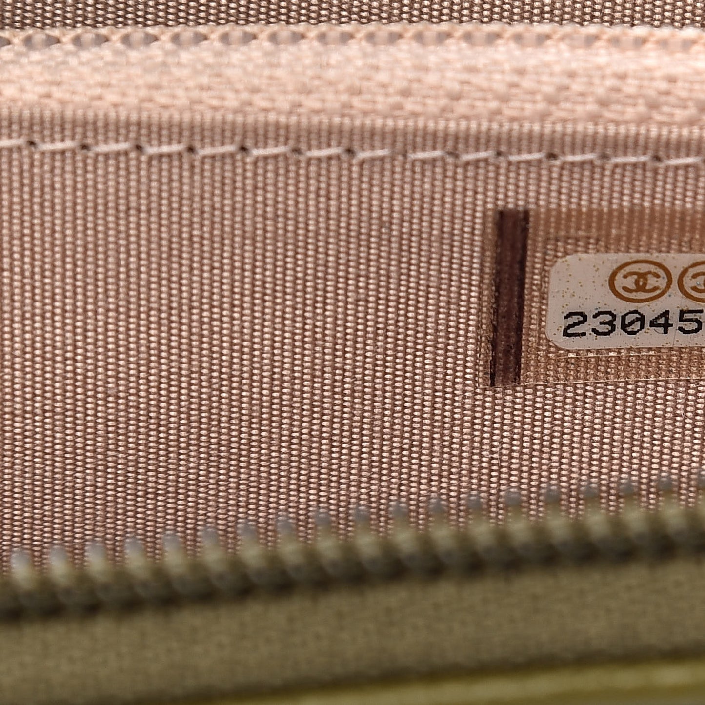 Caviar Quilted Boy Small Zip Around Wallet Khaki