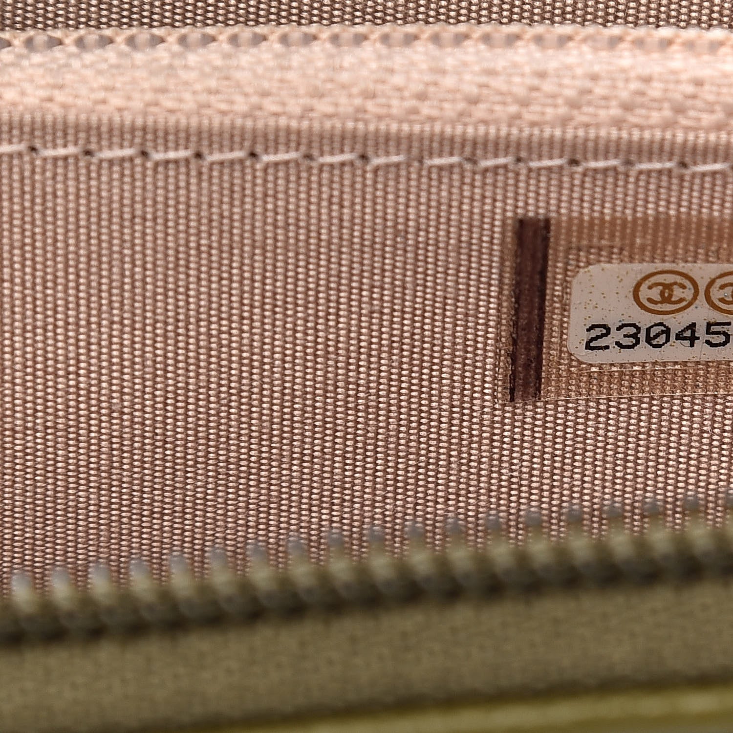 Chanel Caviar Quilted Boy Small Zip Around Wallet Khaki 8 of 10