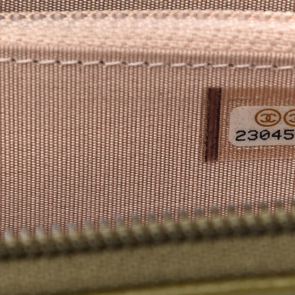 Chanel Caviar Quilted Boy Small Zip Around Wallet Khaki 8 of 10