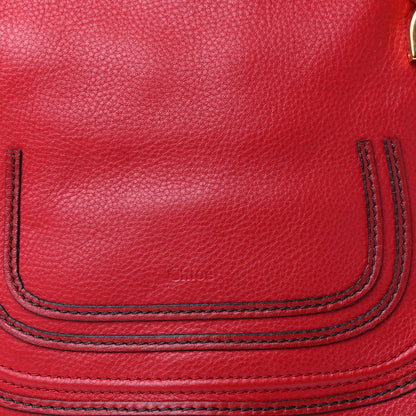 Chloe Calfskin Medium Marcie Satchel Red 10 of 10