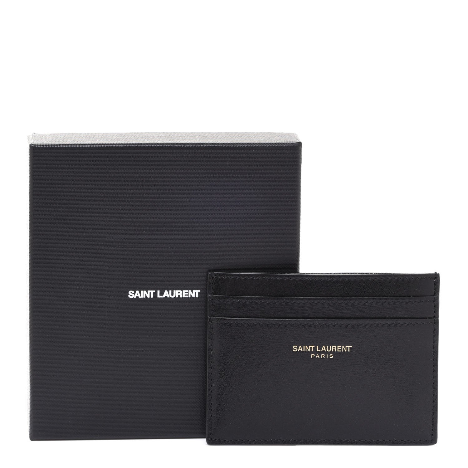 Saint Laurent Calfskin Card Case Black 8 of 8