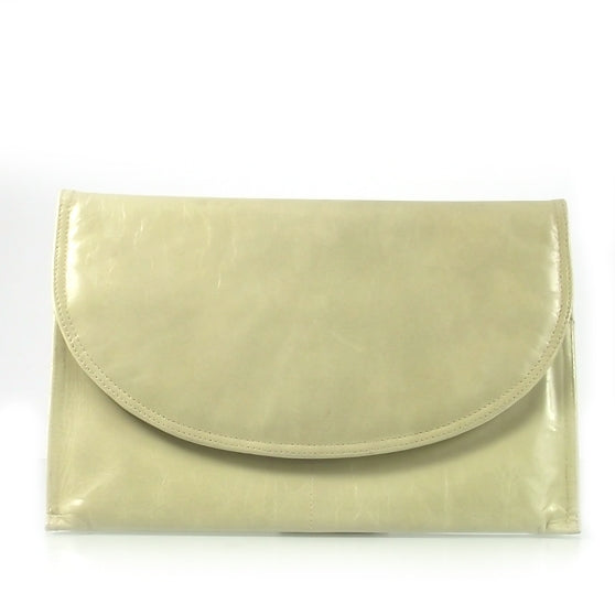 Leather Clutch Cream