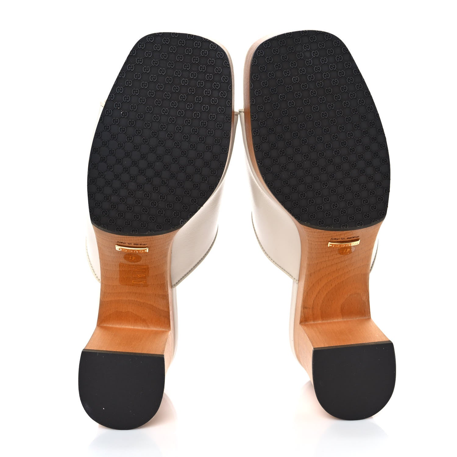 Gucci Granada Kid Houdan Platform Slide Sandals 41 Mystic White 5 of 9