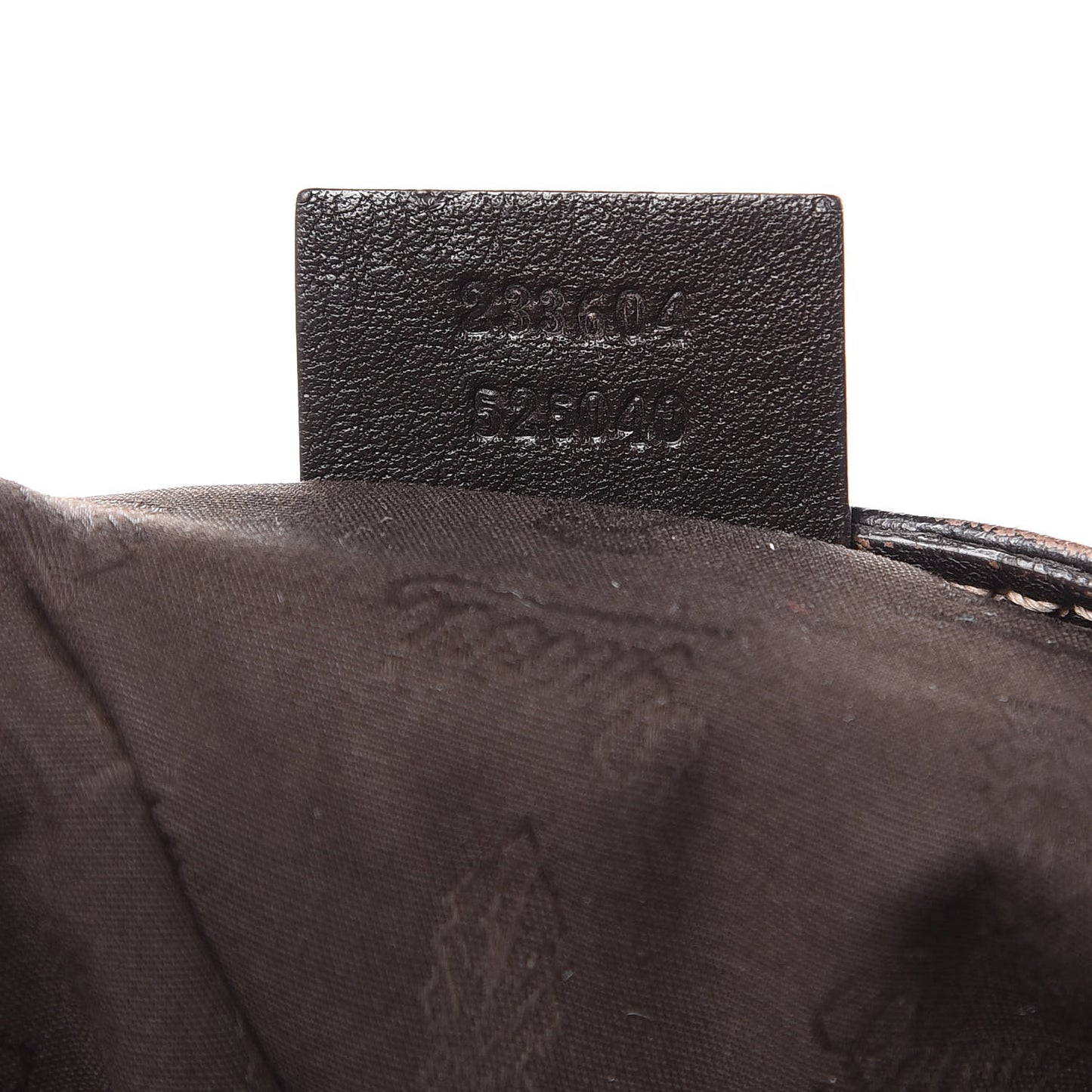 Guccissima Large New Ladies Web Hobo Dark Brown