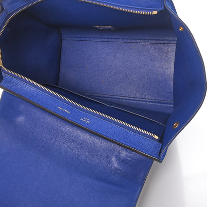 Celine Drummed Calfskin Suede Small Trapeze Indigo 6 of 9